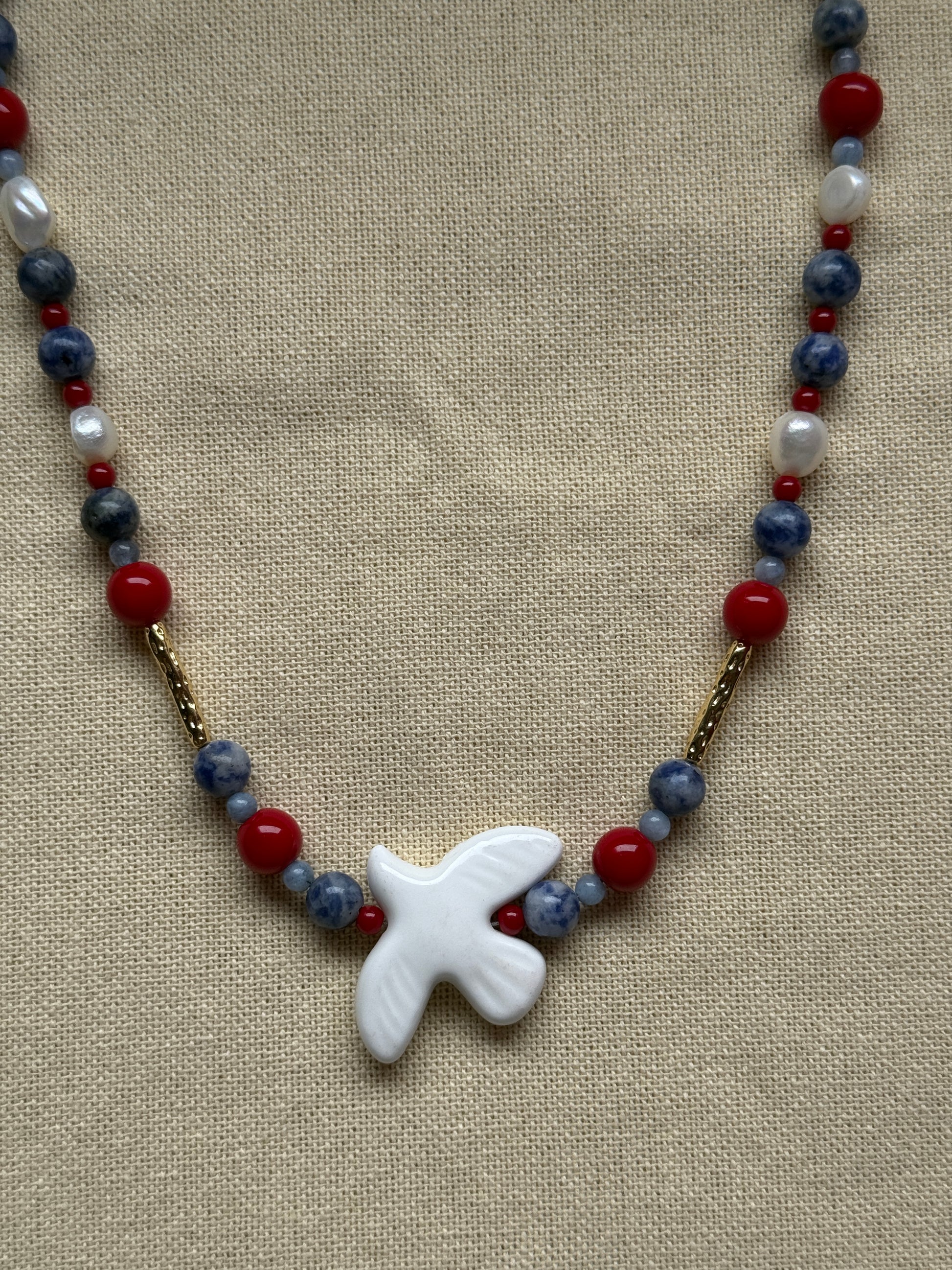 Collar Cereza Azul